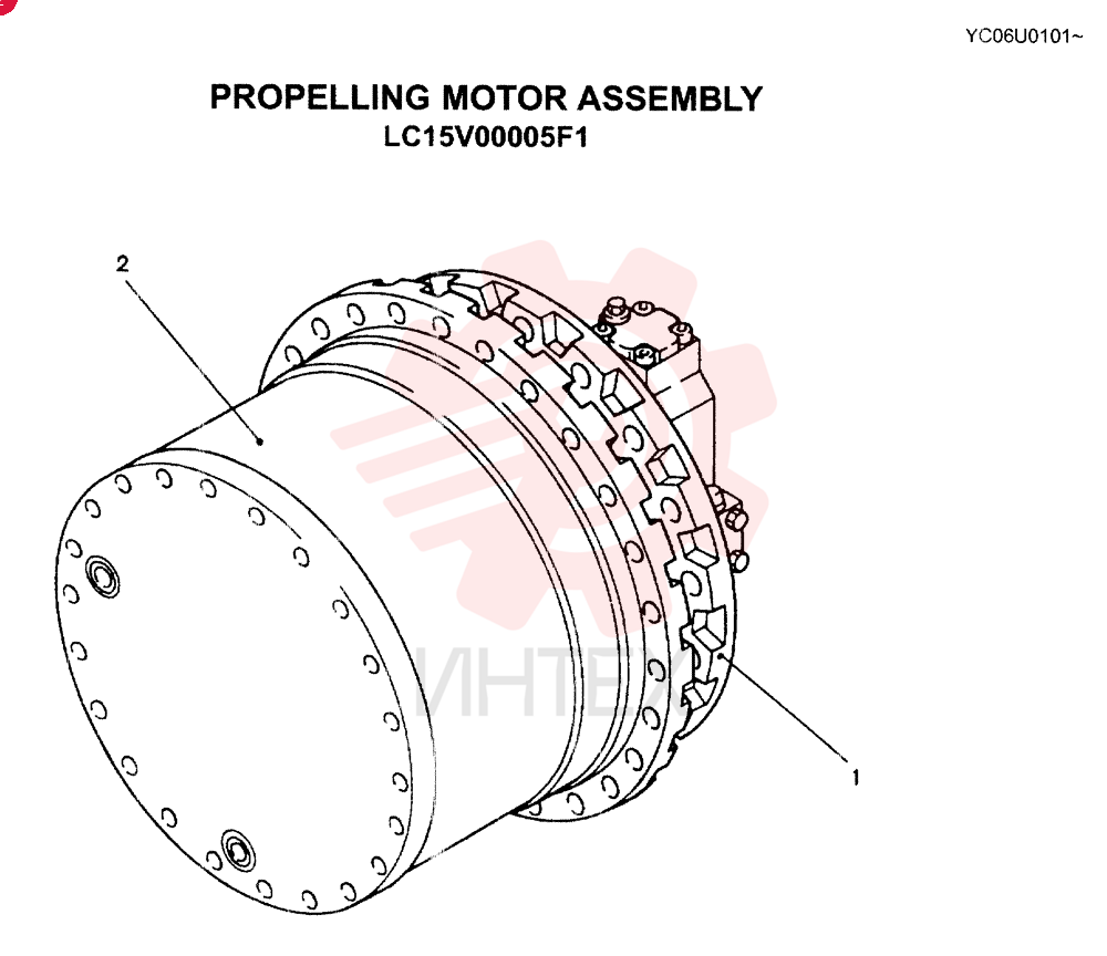 HYDRAULIC MOTOR LC15V00005F1 (1)