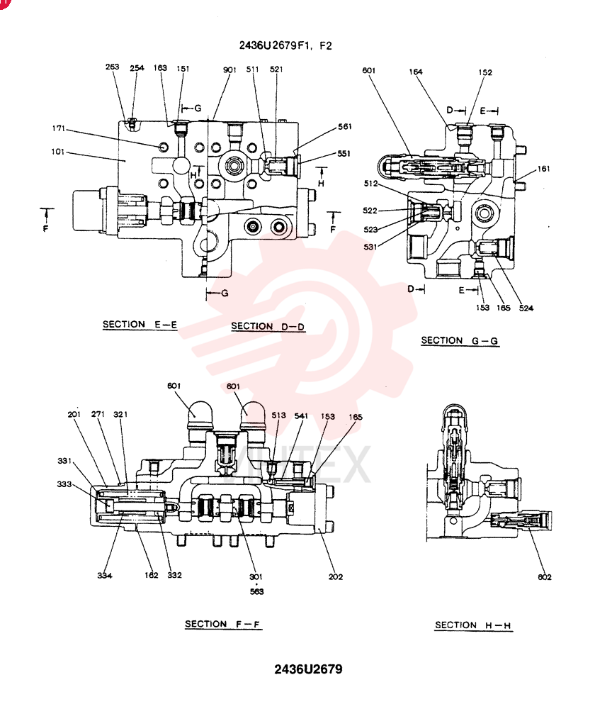 CONTROL VALVE 2436U2679F2