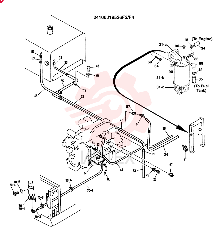 Power Take Off Assy, SEE FIG - 05-004 24100N8649F2 (1)