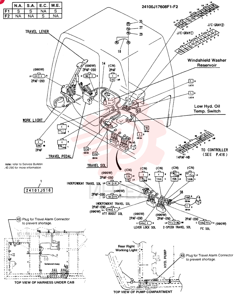 WIRING ASSY,ELEC 24100J17608F1 (1)