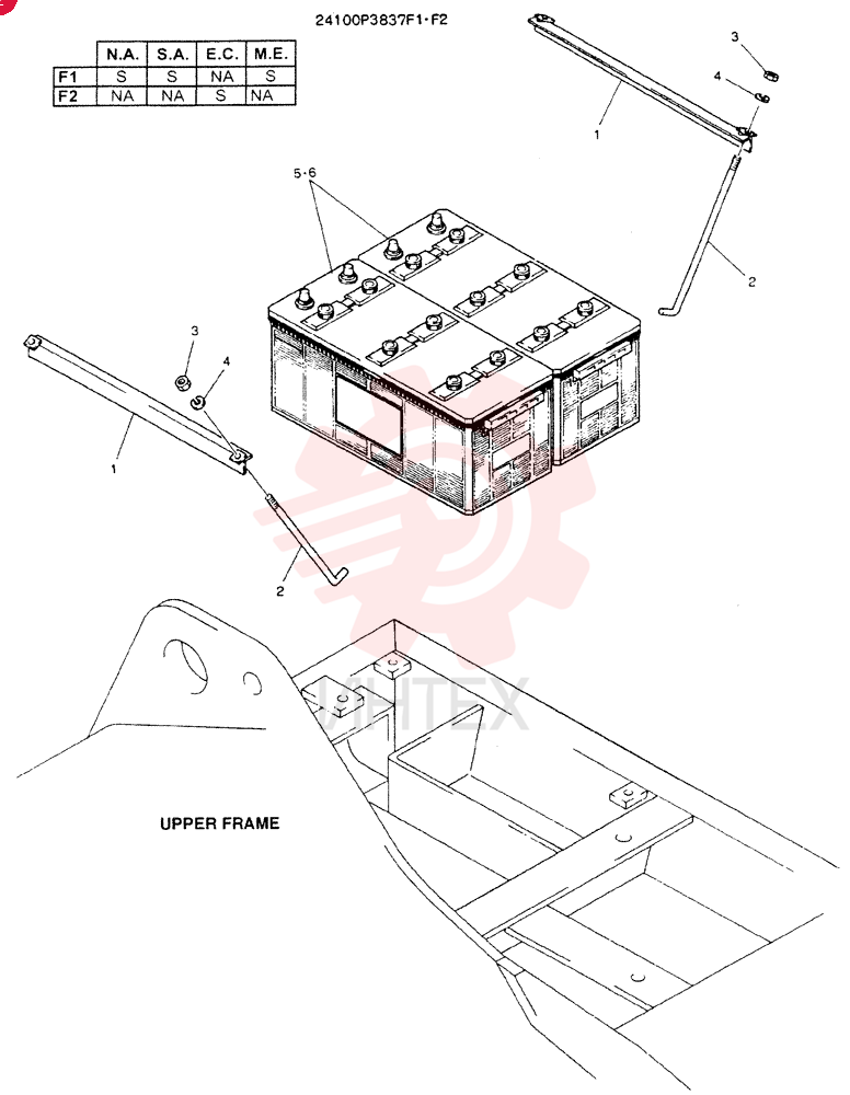BATTERY ASSY 24100P3837F1