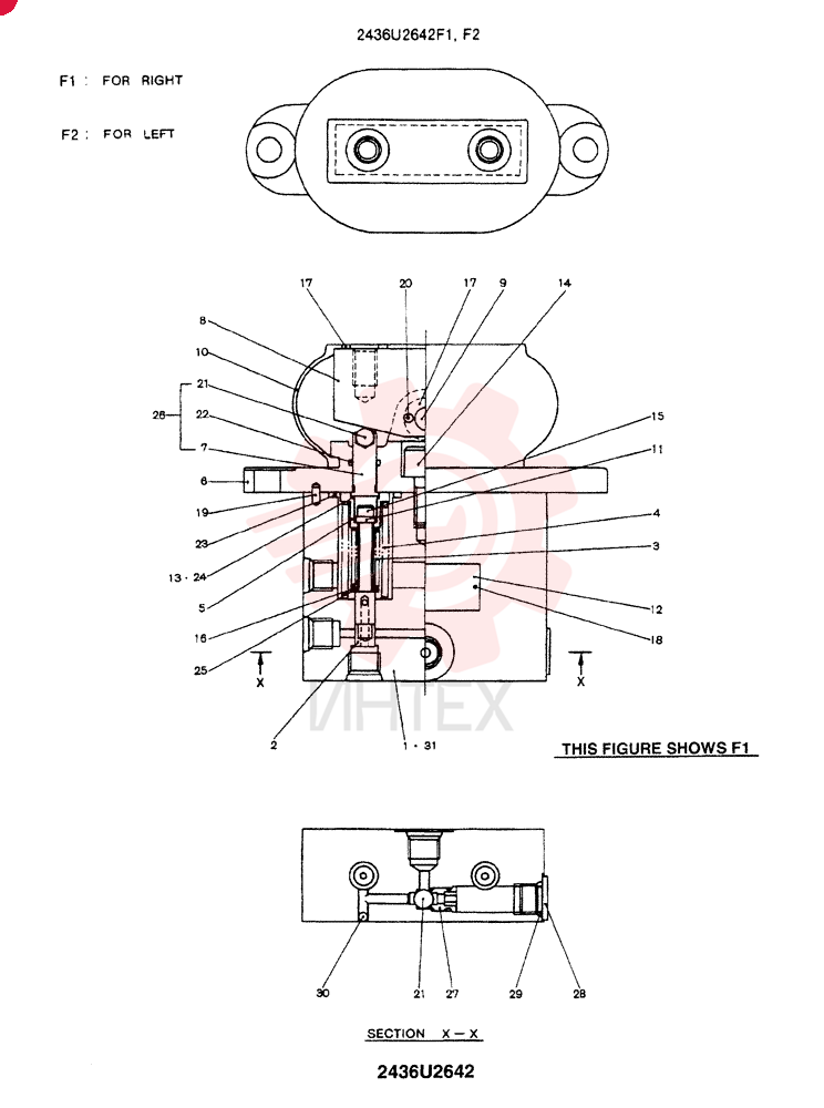 HYDRAULIC VALVE 2436U2642F1