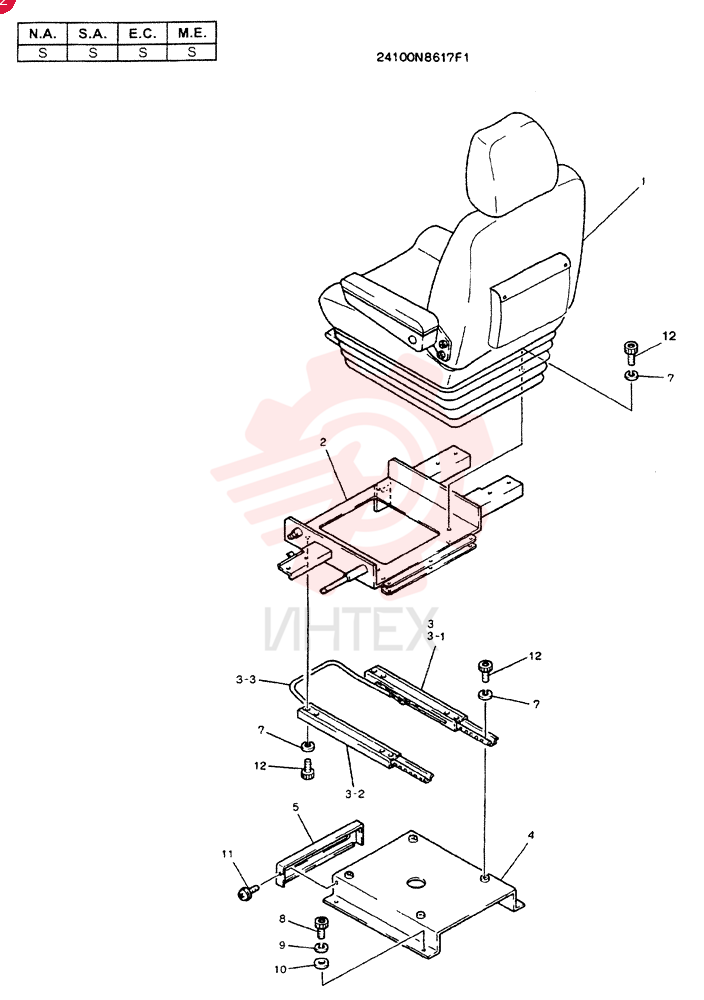 SEAT YN25MU0002F1