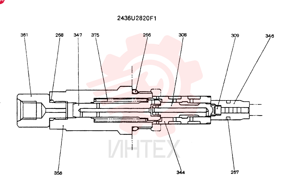 VALVE PRESSURE RELIE 2436U2820F1