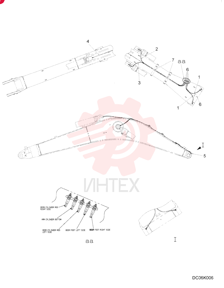 BOOM GROUP (MASS EXCAVATOR) LC02BU0017F1