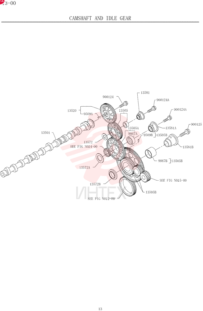 CAMSHAFT & IDLE GEAR