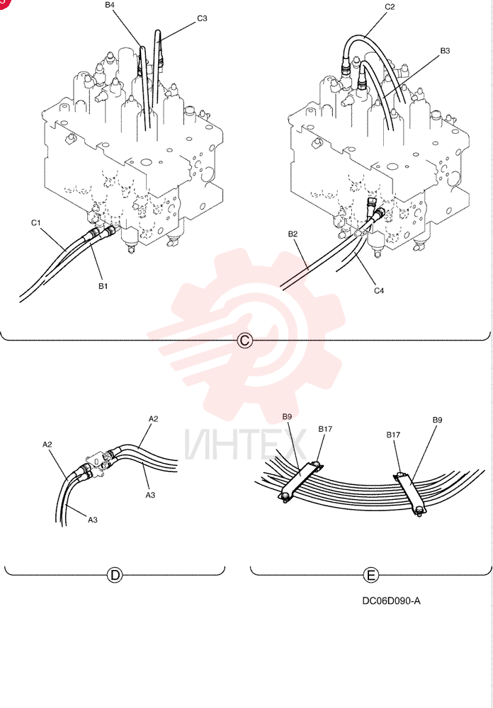 CONTROL LINES,REMOTE YN68H00129F1 (1)
