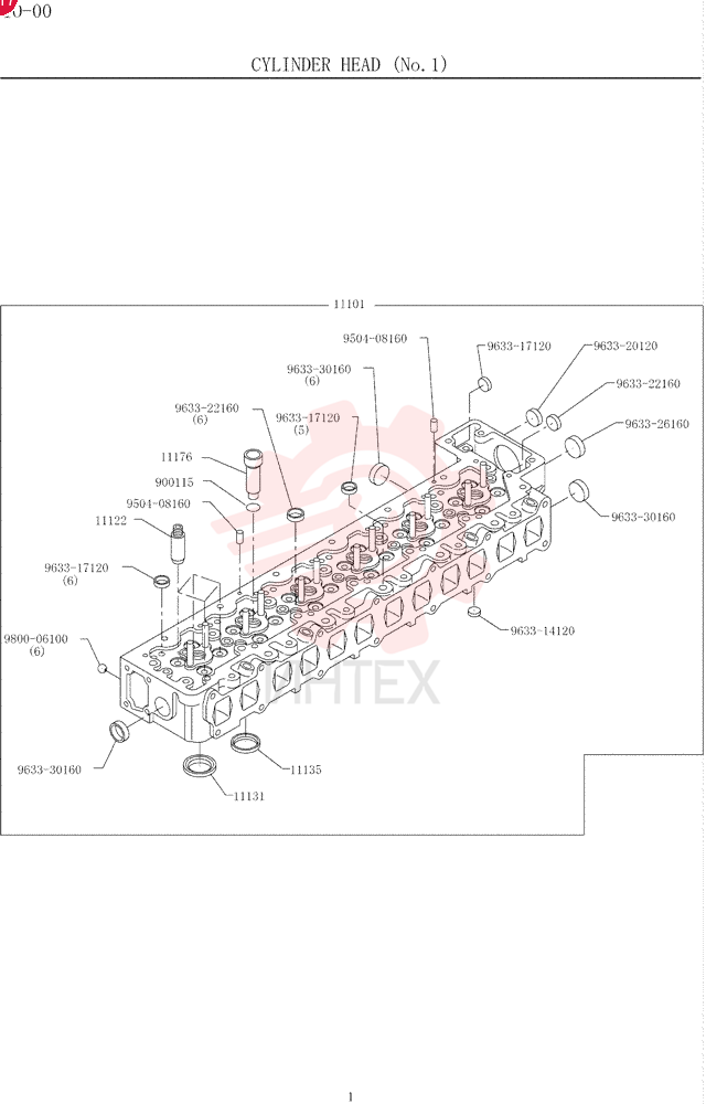 CYLINDER HEAD NO -- VH