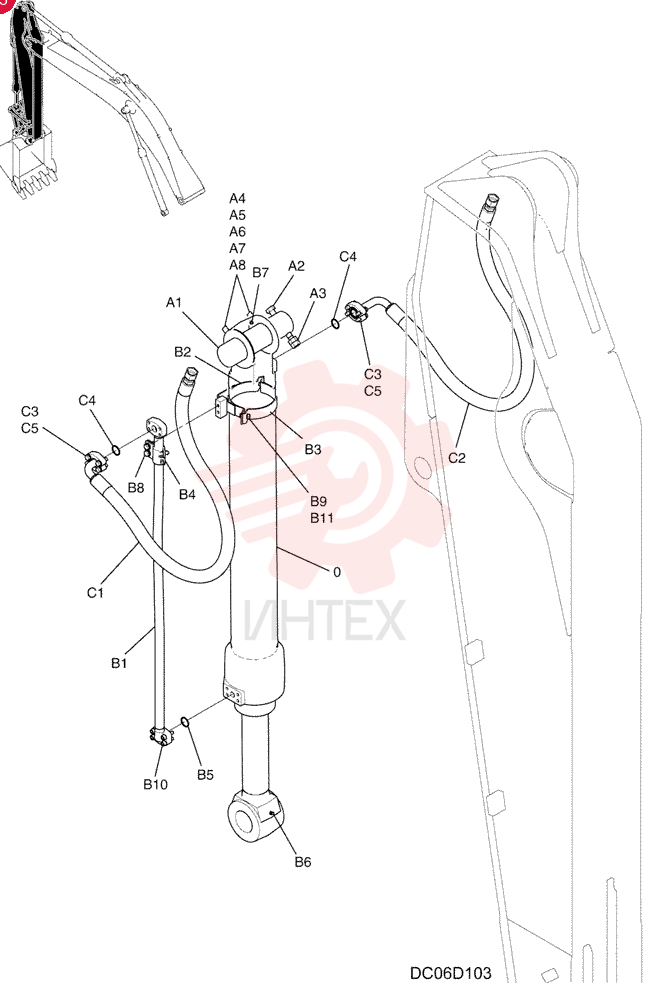CYLINDER INSTAL (bucket) LC12B00395F1