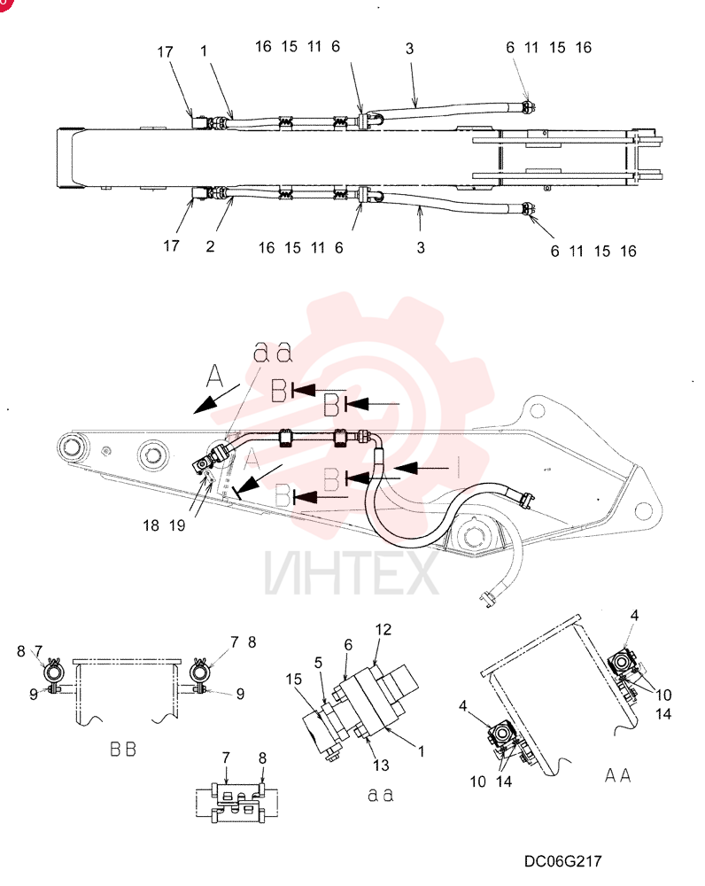 HYD LINES, BASE LC43H00106F1