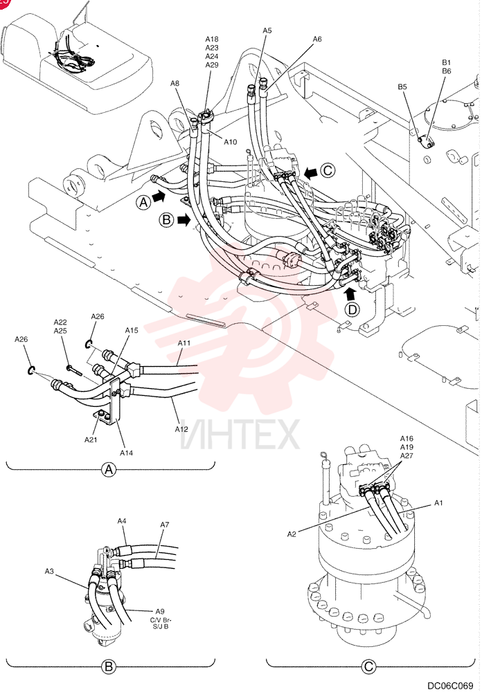 HYD LINES, UPP LC03H00047F1 (1)