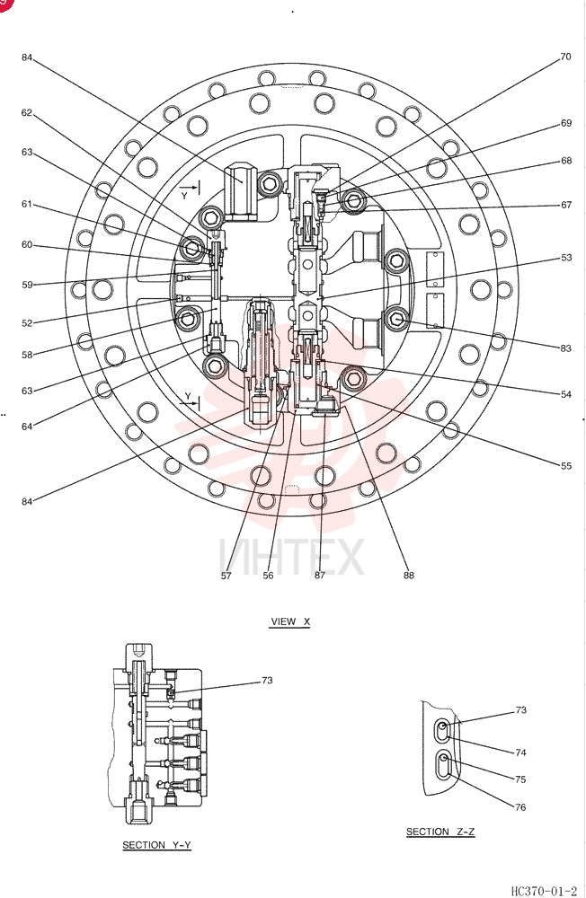 HYDRAULIC MOTOR LC15V00023F1 (1)