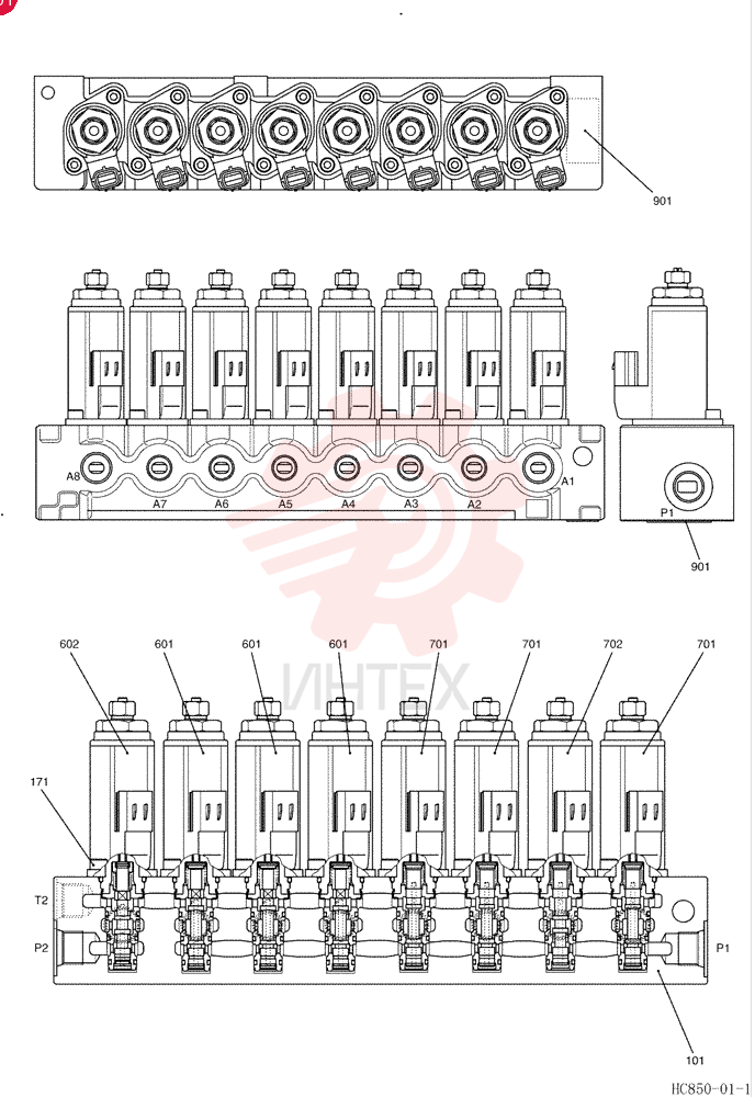 HYDRAULIC VALVE YN35V00047F1