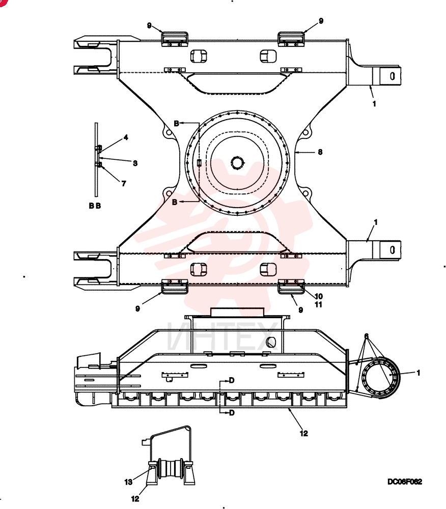 Lower frame Group LC01FU0003F2