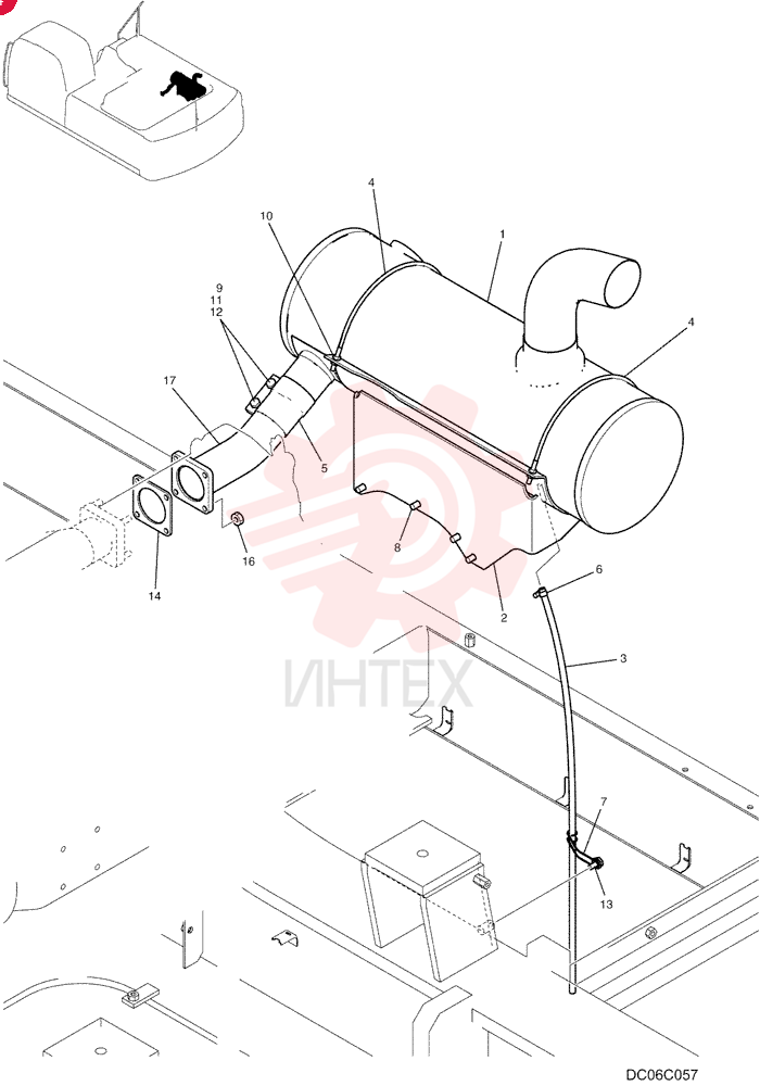 MUFFLER LC12P00014P2