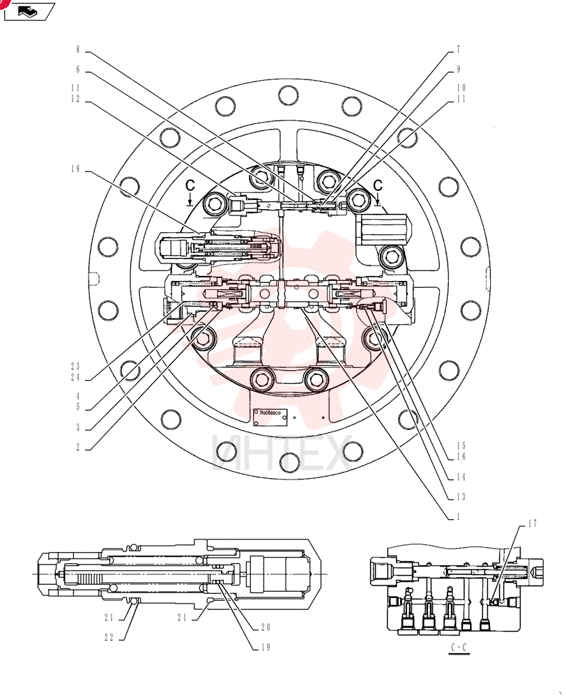 HYDRAULIC MOTOR LC15V00023F2 (1)