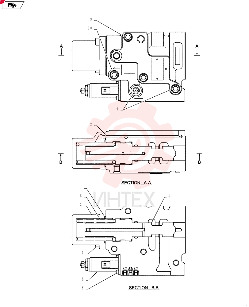 HYDRAULIC VALVE YN30V00104F1 (1)