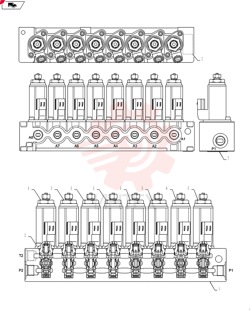 HYDRAULIC VALVE YN35V00047F2