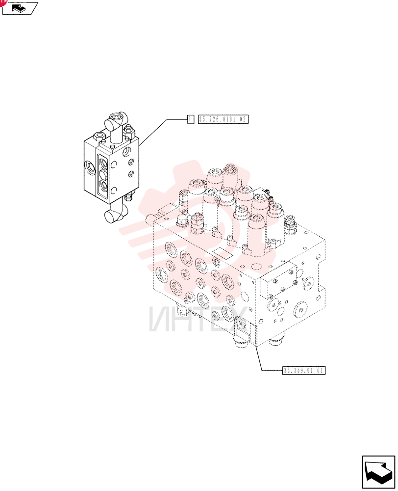 HYDRAULIC VALVE 87386068