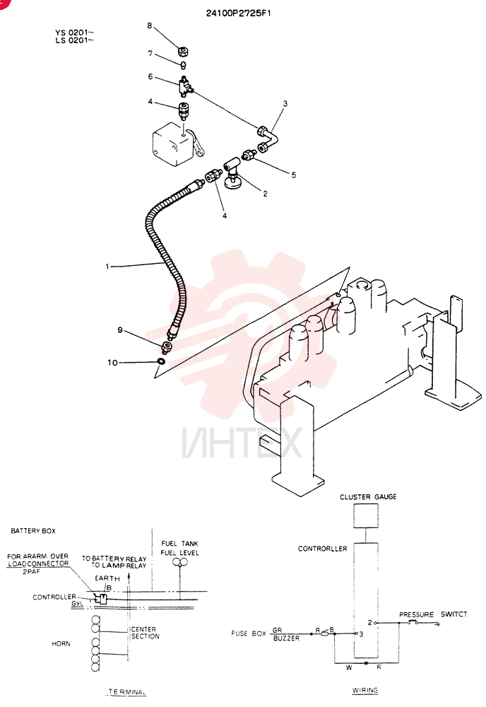 ALARM,OVER LOAD (FOR EXPORT) 24100P2725F1