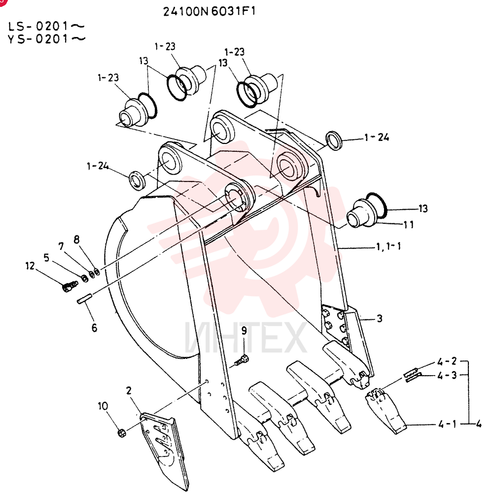 BUCKET ASSY, 1.2M³ (1.57 CU.YD)