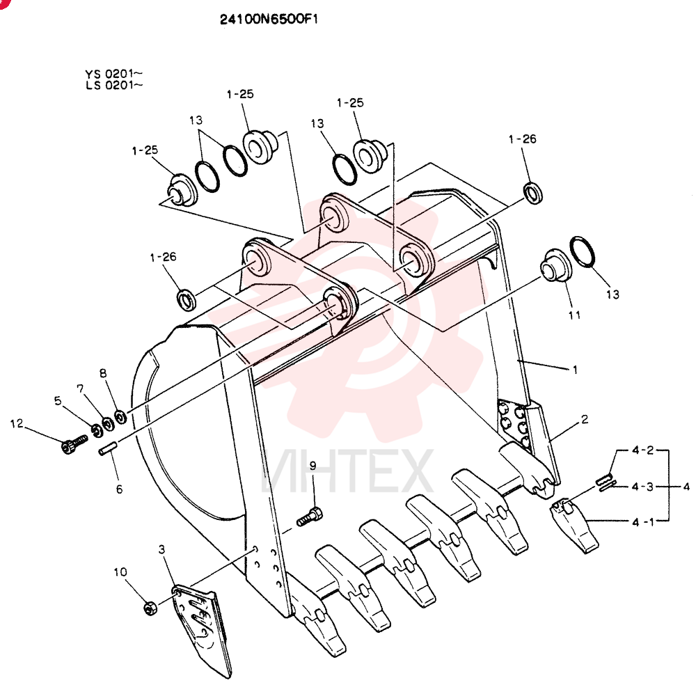 BUCKET ASSY. 2.3 M³ (FOR INDONESIA)