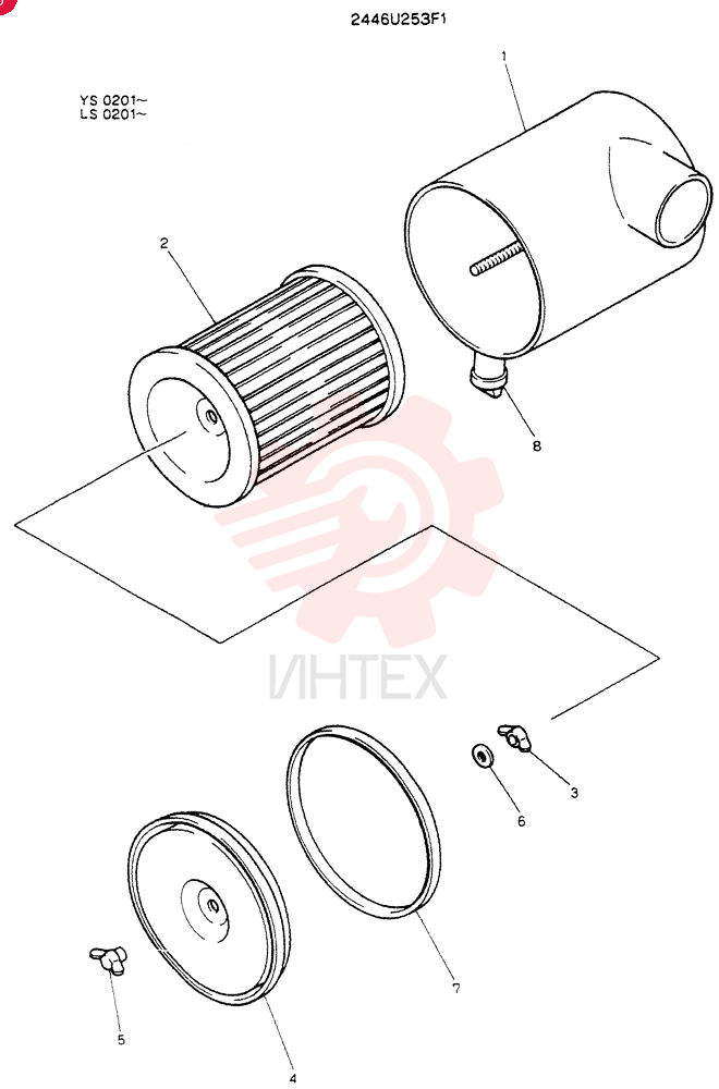 CLEANER ASSY,AIR 2446U253F1