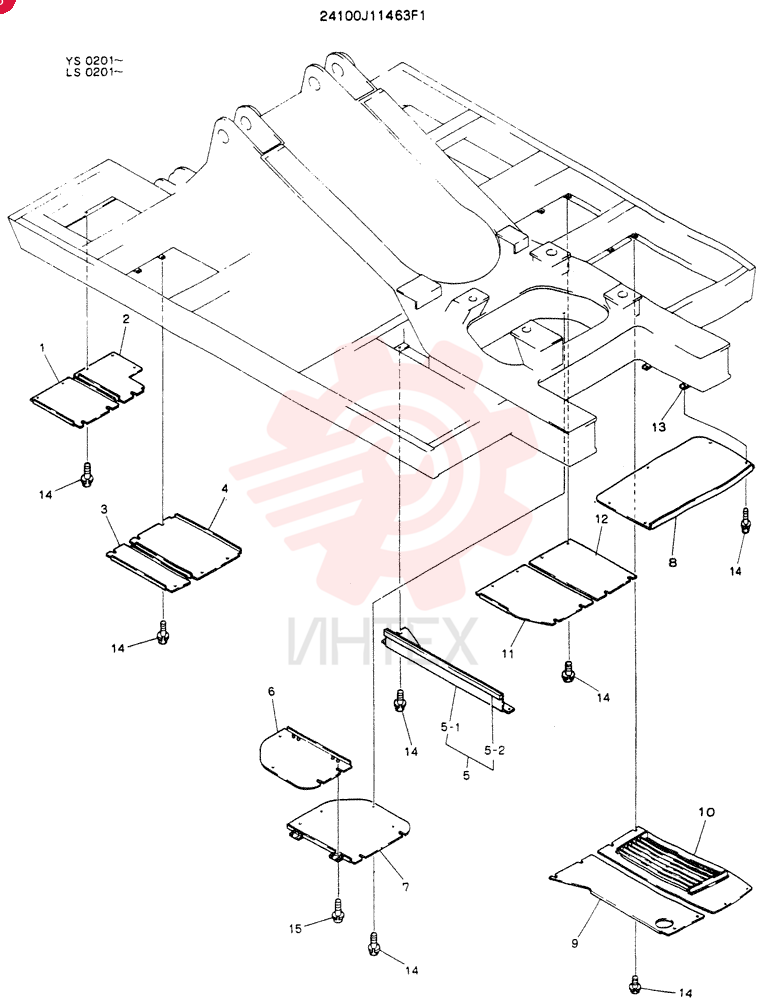 COVER ASSY,UNDER (FOR NORTH EUROPE) 24100J11463F1