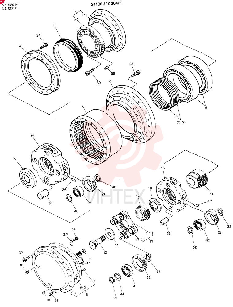 HYDRAULIC MOTOR 24100J10364F1