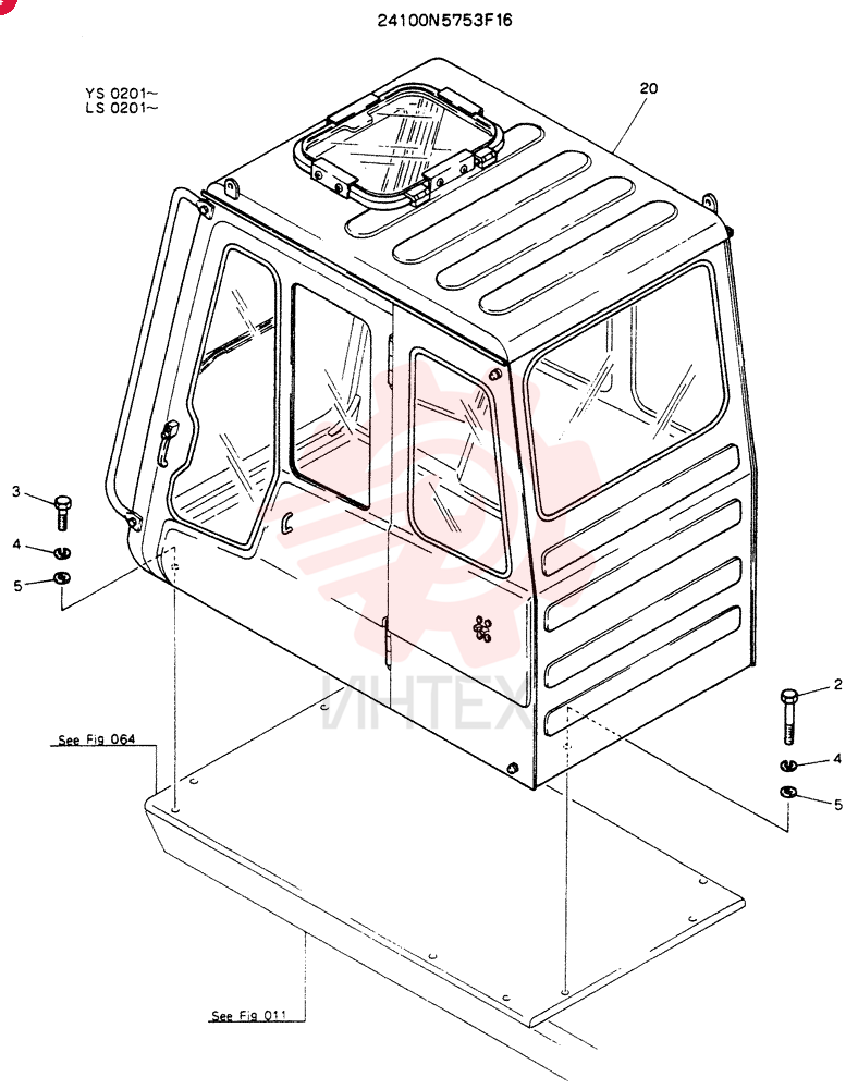 INSTAL,CAB (FOR NORTH EUROPE) 24100N5753F16