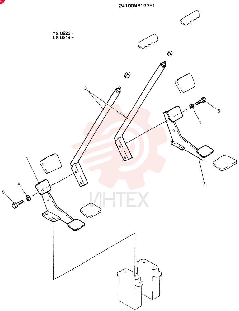 LEVER ASSY,CONTROL (FOR NORTH EUROPE) 24100N6197F1