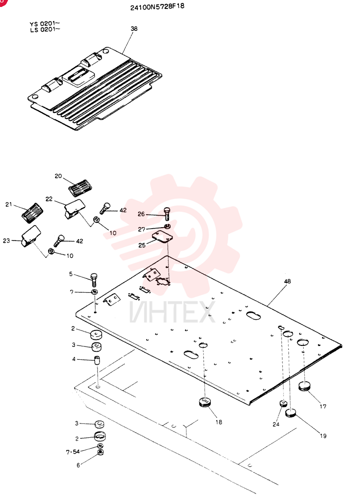 PLATE ASSY,FLOOR (FOR KISCO) 24100N5728F18