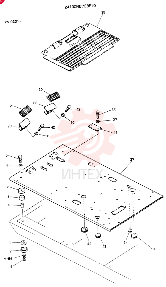 PLATE ASSY,FLOOR (FOR NORTH AMERICA) 24100N5728F10