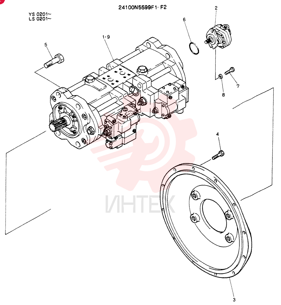 PUMP ASSY,CONNECT  , Serial Range: YS0201-YS0279