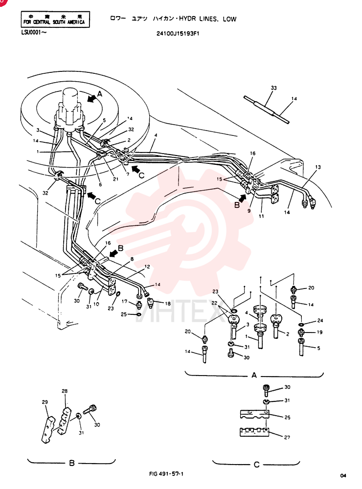 HYDR LINES, LOW 24100J15193F1