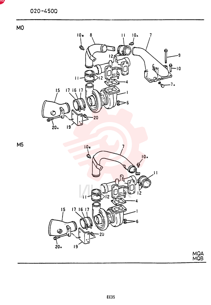 TURBOCHARGER VAME157416 (2)