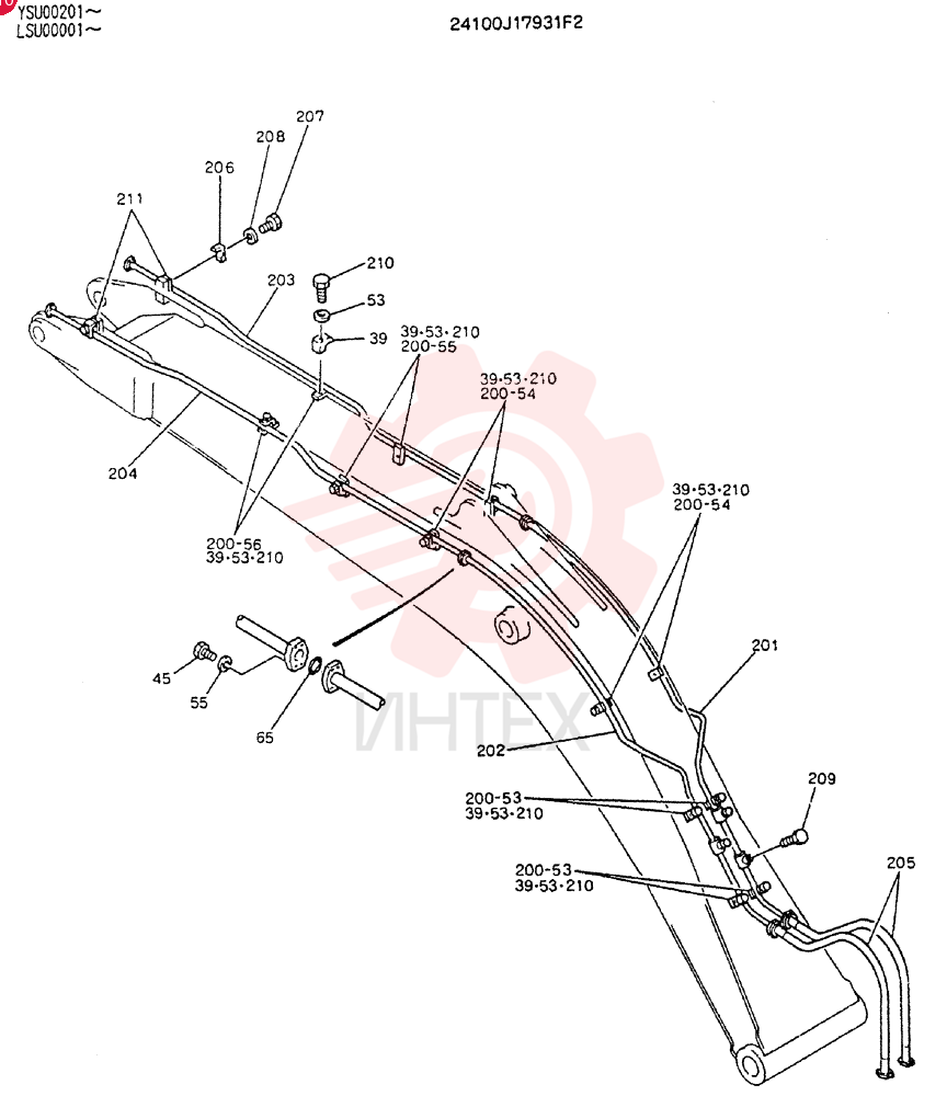 BOOM ASSY, 7.0M 24100J17931F2 (2)