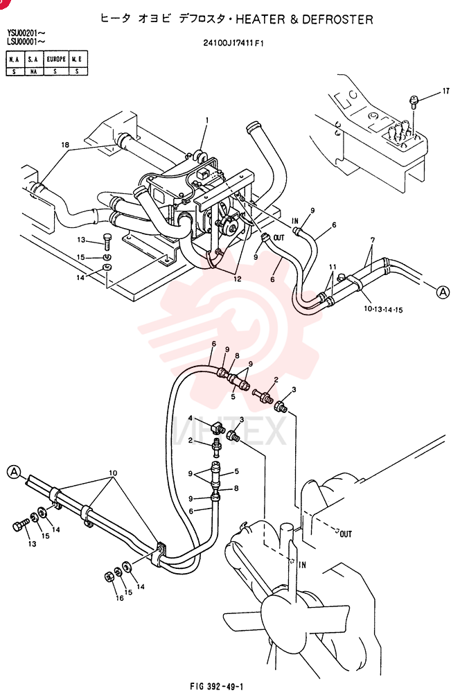 HEATER & DEFROSTER 24100J17411F1