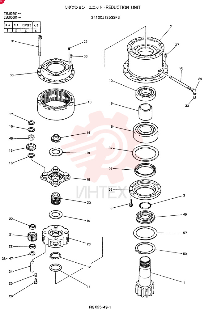 HYDRAULIC MOTOR 24100J13532F3