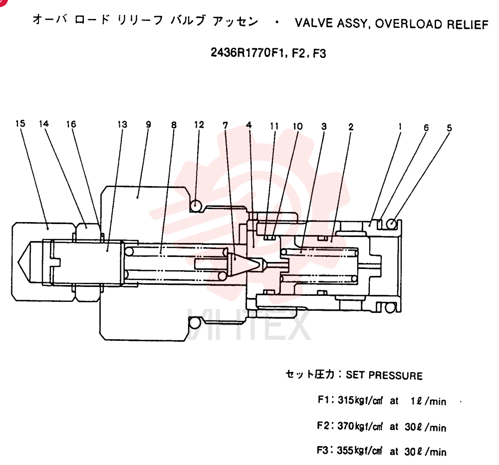 HYDRAULIC VALVE 2436R1770F1