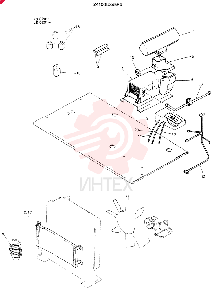 CONDITIONER AIR ASSY 24100U345F4
