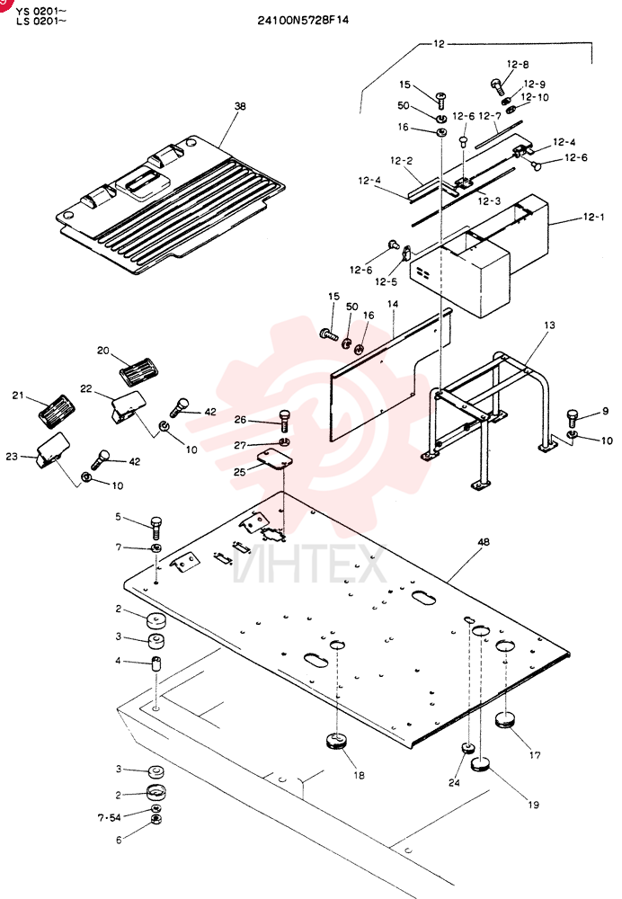 PLATE ASSY,FLOOR 24100N5728F14