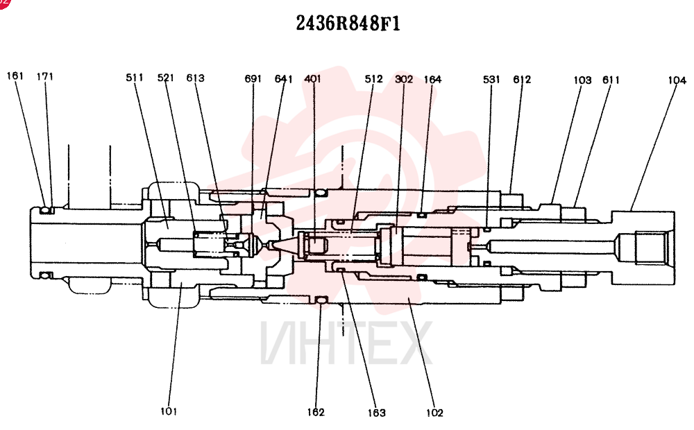 VALVE PRESSURE RELIE 2436R848F1