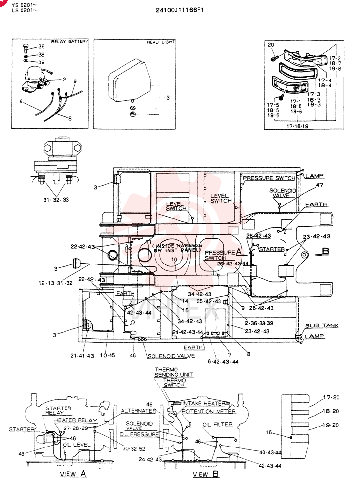 WIRING ASSY, ELEC 24100J11166F1