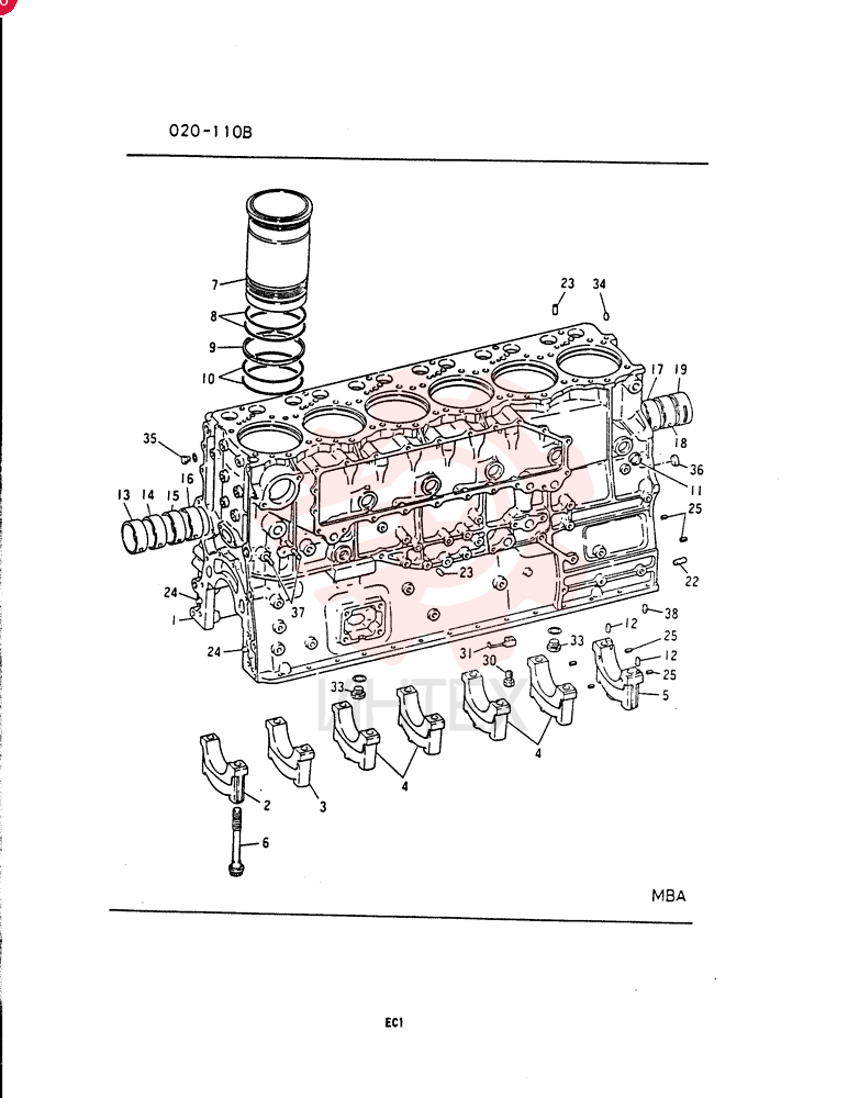 CRANKCASE, 6D221CT-YJ12: 1, 6D221CT-YJ1Y: 1
