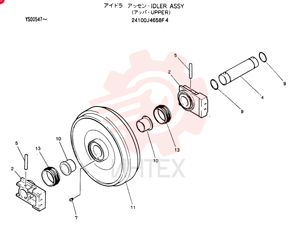 IDLER WHEEL 24100J4658F4