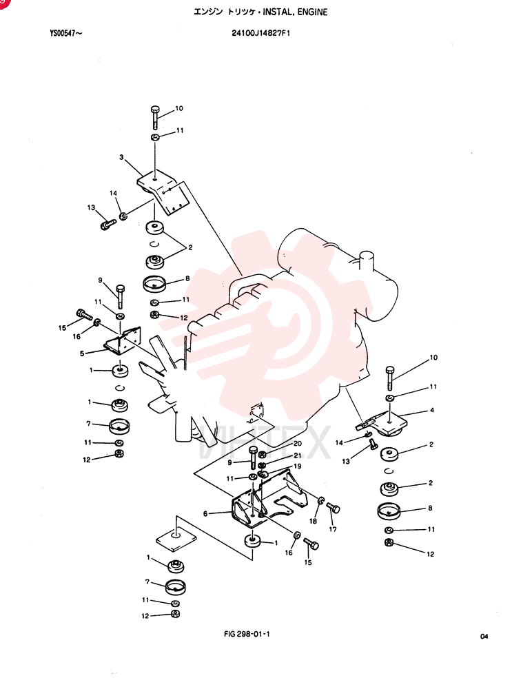 INSTAL, ENGINE 24100J14827F1