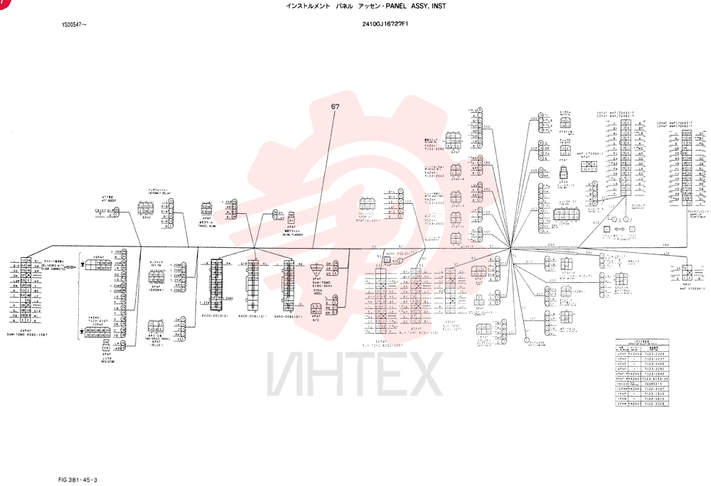 PANEL ASSY, INST 24100J16727F1 (1)