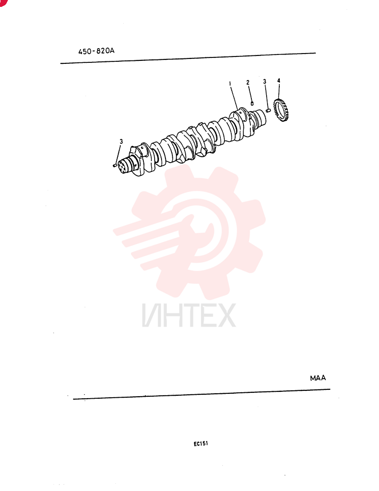 Схема (SK400LC) - MARK III EXCAVATOR ASN YS00547 (1/93-12/95) VAME999368