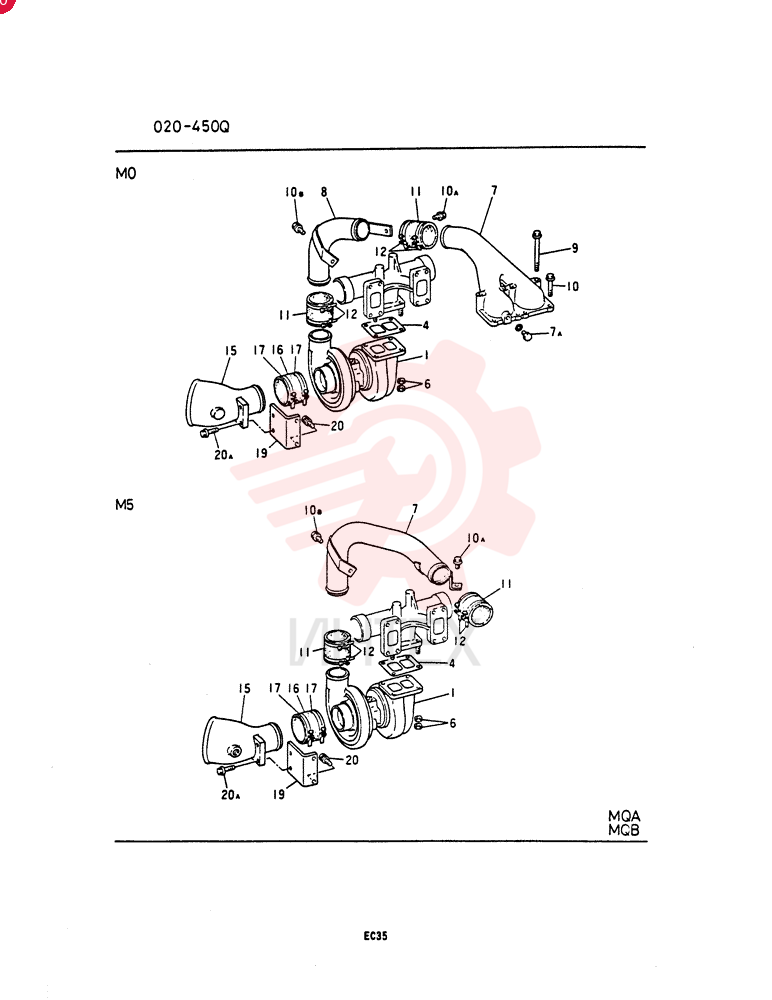 TURBOCHARGER VAME157416 (2)